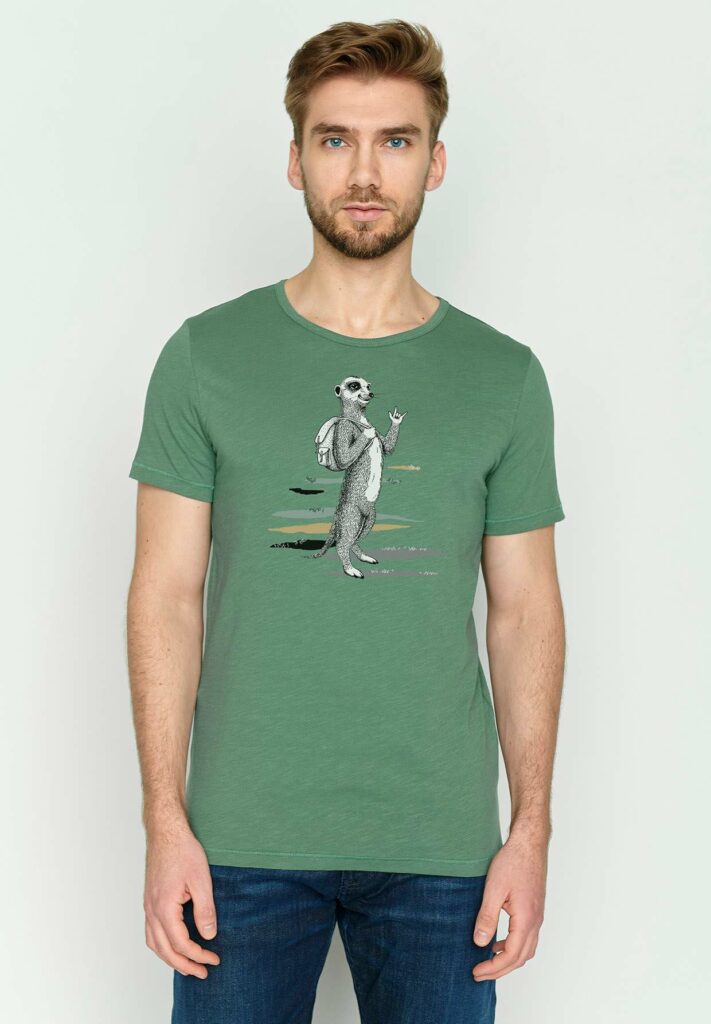 Greenbomb tričko meerkat smoke green