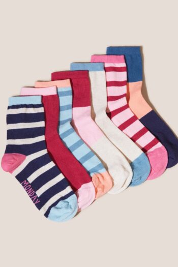 White Stuff dárkové balení ponožek stripe mix