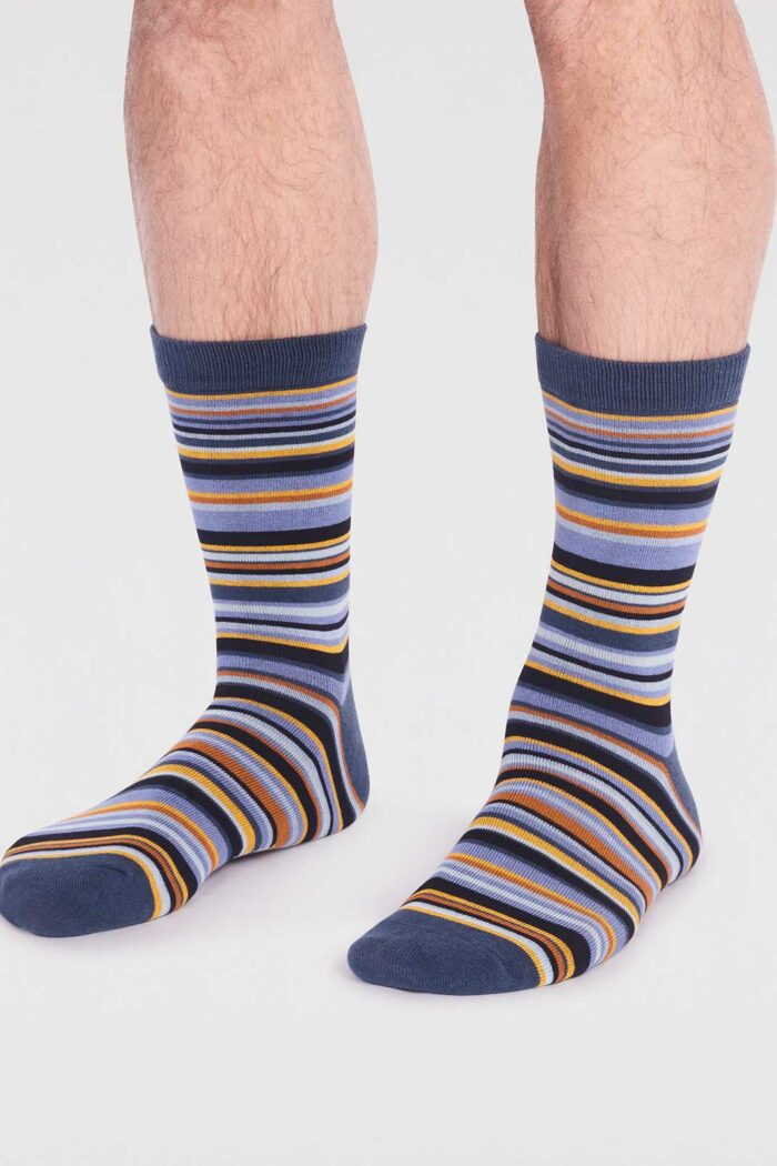 Thought ponožky matias stripe blue