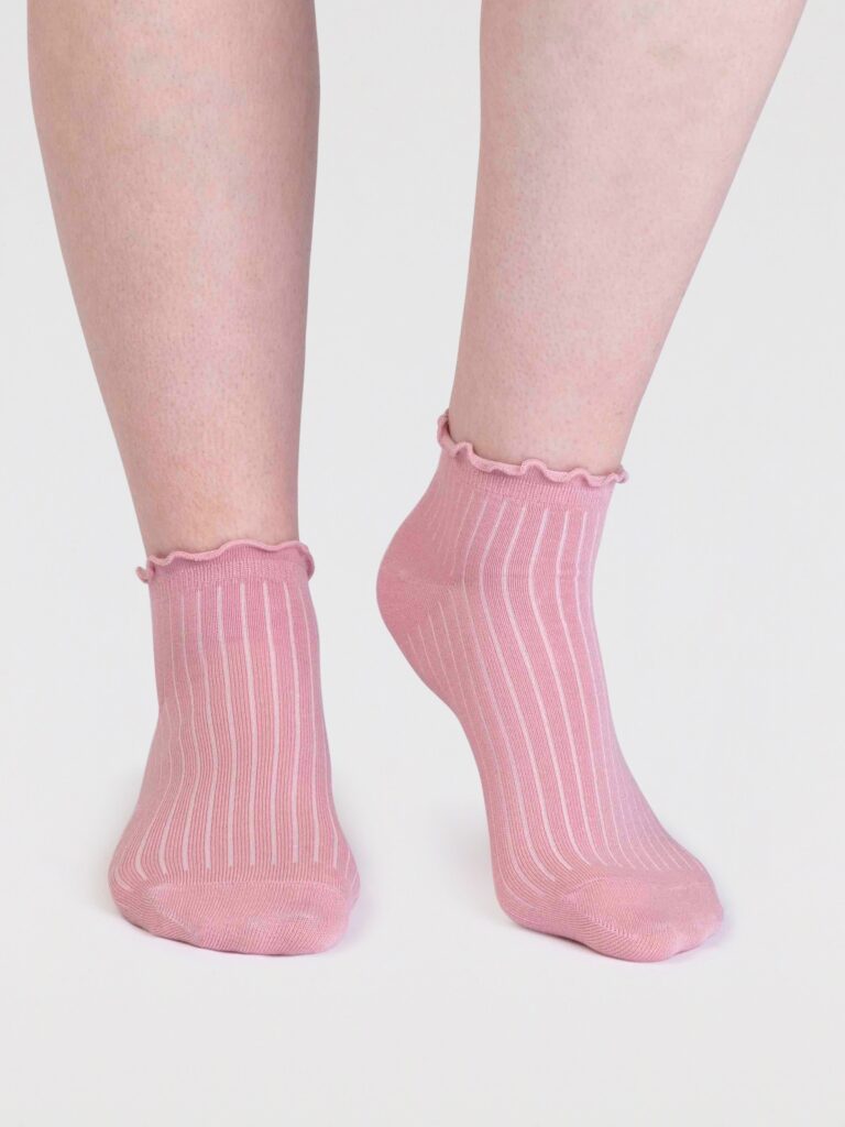 Thought ponožky dacia frill pink