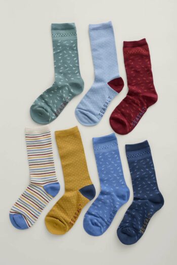 Seasalt Cornwall dárkové balení ponožek burranet