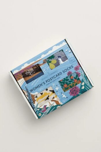 Seasalt Cornwall dárkové balení ponožek postcard hensbarrow