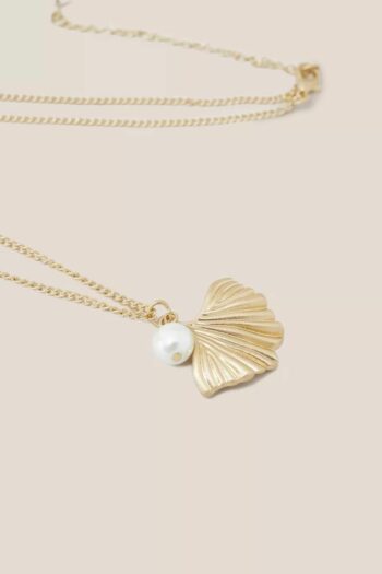 White Stuff náhrdelník fan pearl