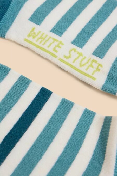 White Stuff ponožky striped blue