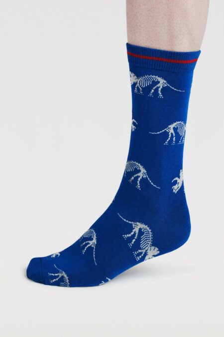 Thought ponožky dinosaur blue