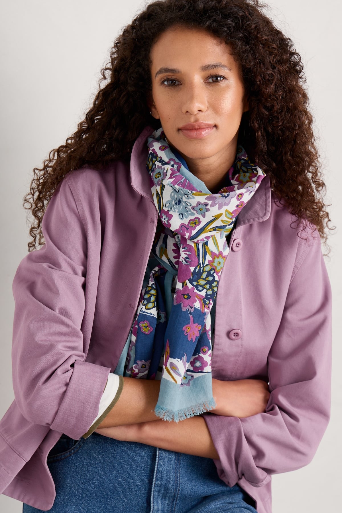 Šátek Summer Floral Border